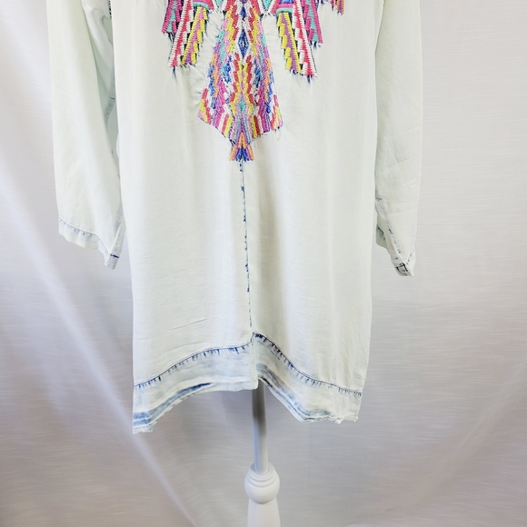 Soft Surroundings Mixteca Embroider Tunic Large - Picture 5 of 13